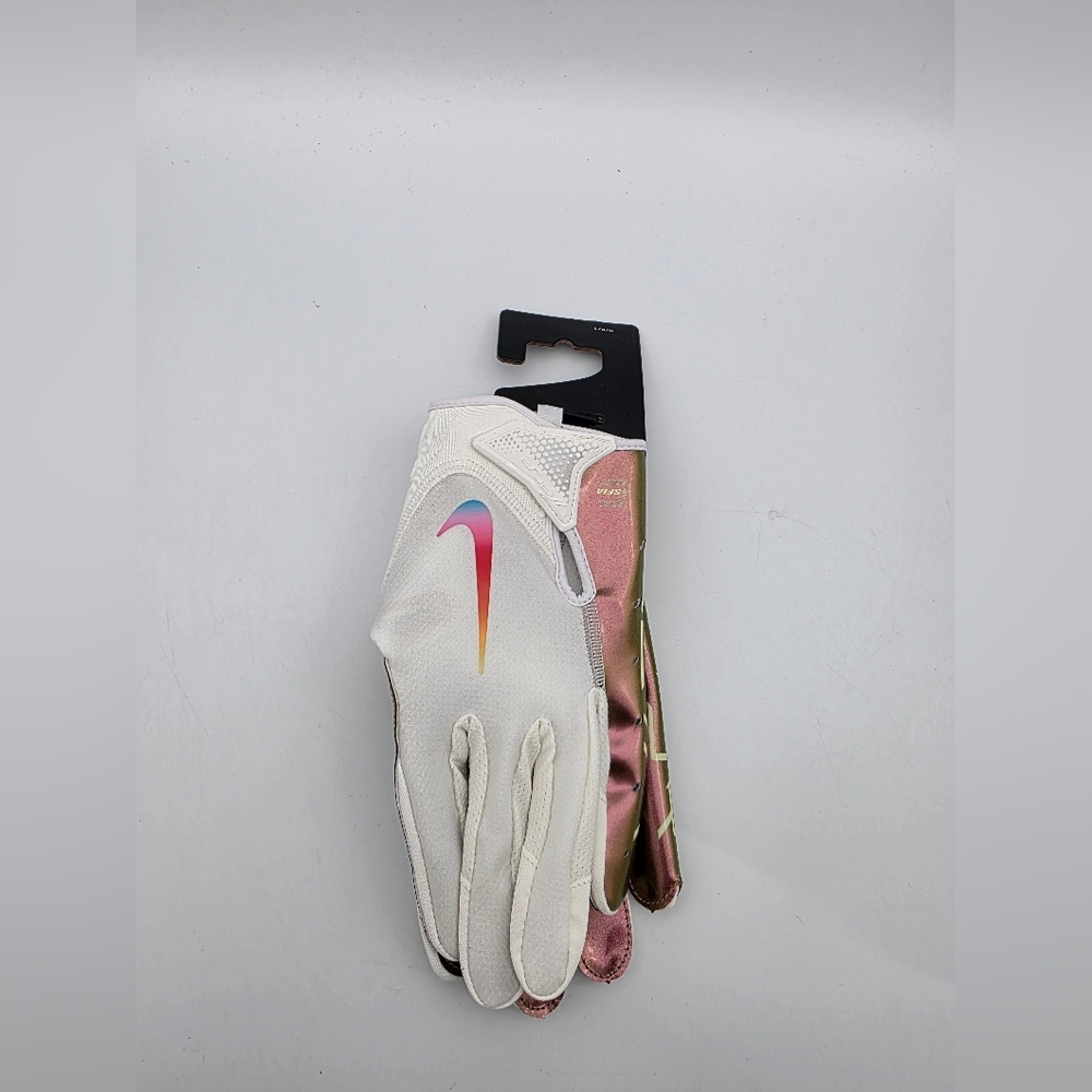 Nike Vapor Jet 7.0 Football Gloves Adult  White Iridescent